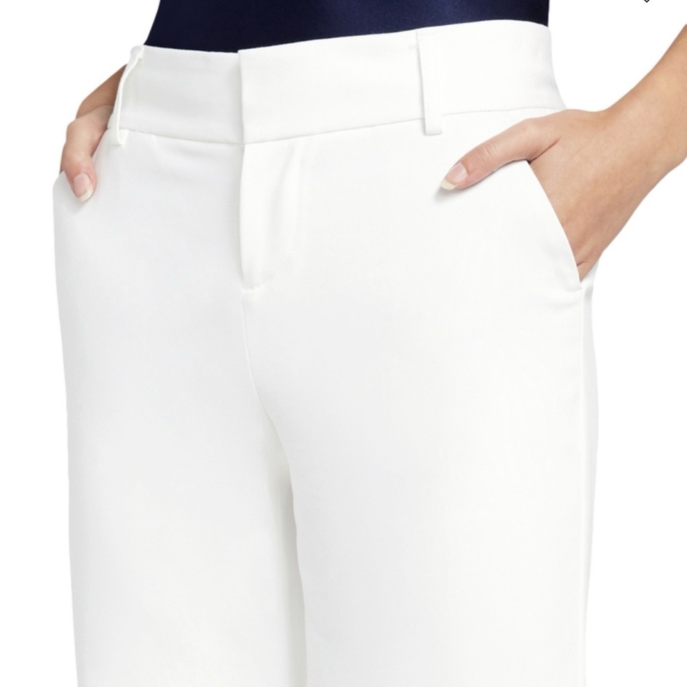 Alice + Olivia Stacey Slim Fit Pants Womens Size 2 Trousers Slacks Business - Picture 2 of 15